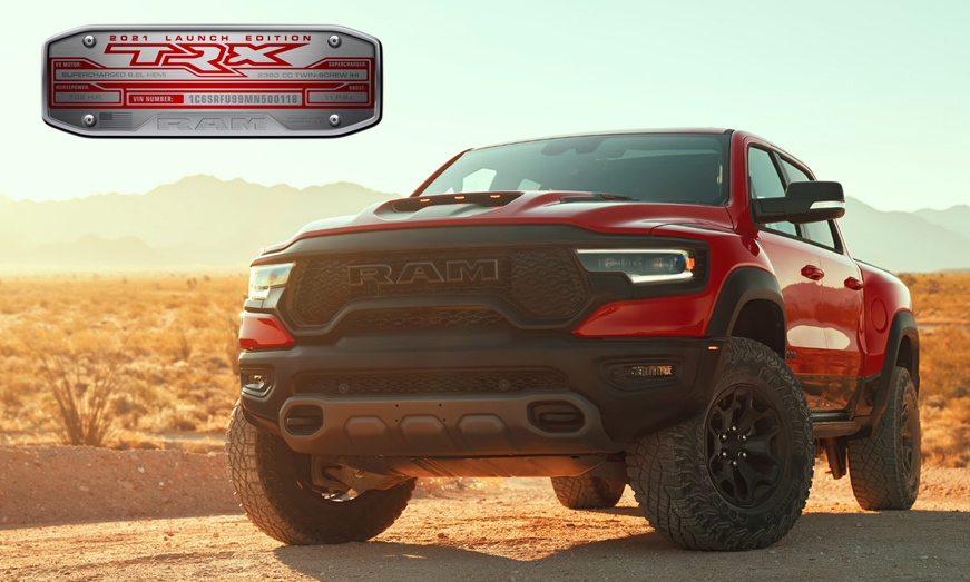 La Nueva Ram TRX 1500 2021: la pickup de producción más rápida y potente del mundo con el motor HEMI V8 sobrealimentado de 6.2 litros y 702 caballos