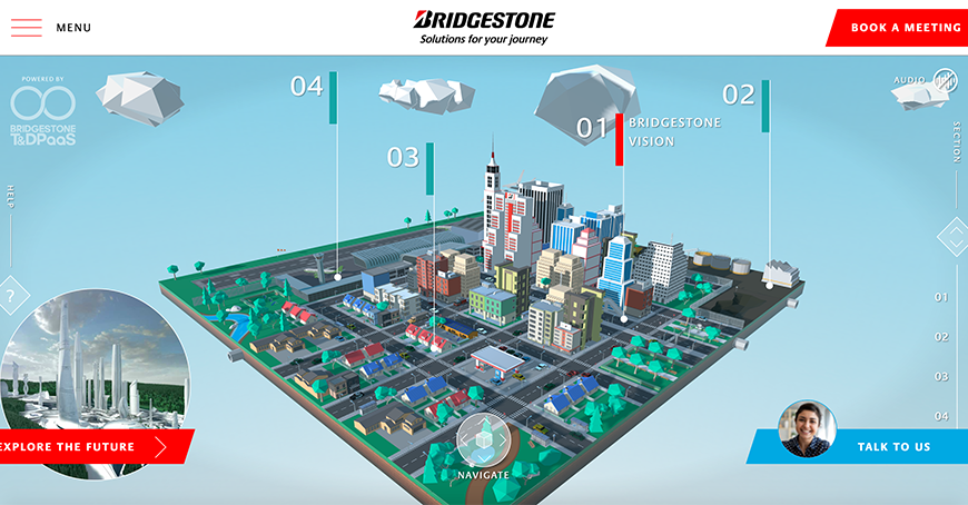 Bridgestone Muestra por Primera Vez la Ciudad Virtual del Futuro