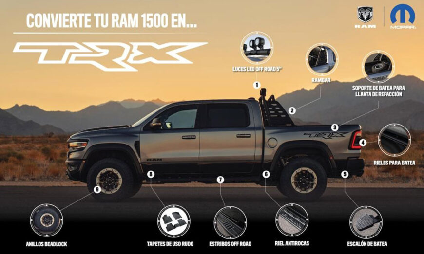 Convierte tu Ram 1500 en una TRX con Mopar