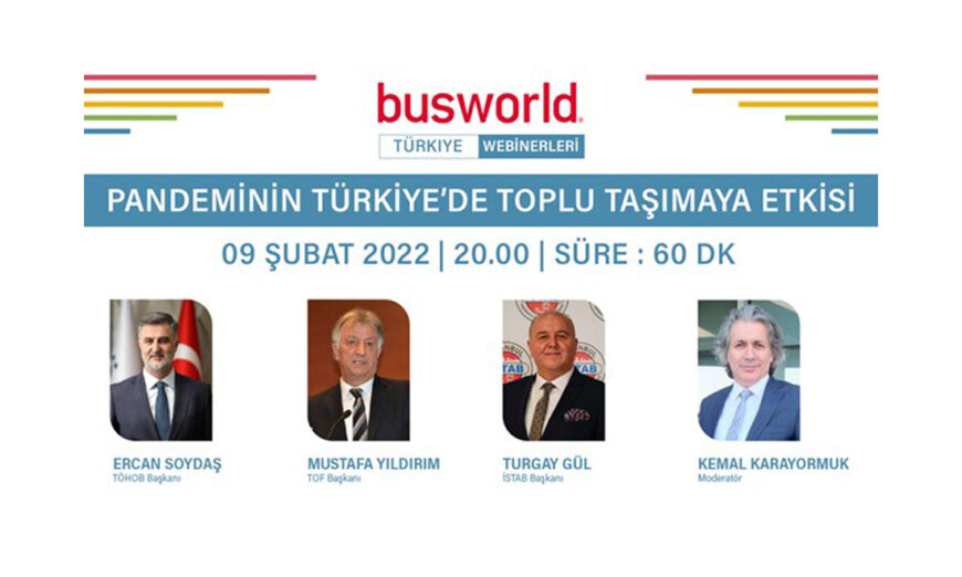 El impacto de la pandemia en el transporte público en Turquía", fue analizado en el primer webinar de Busworld en Turquía