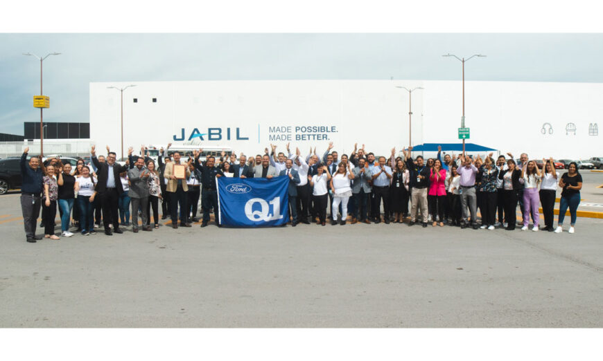 Ford otorga reconocimiento de excelencia y calidad Ford Q1 a Jabil