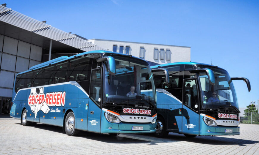 Dos autobuses Setra Comfort Class se incorporan a la empresa de Geiger-Reisen GmbH