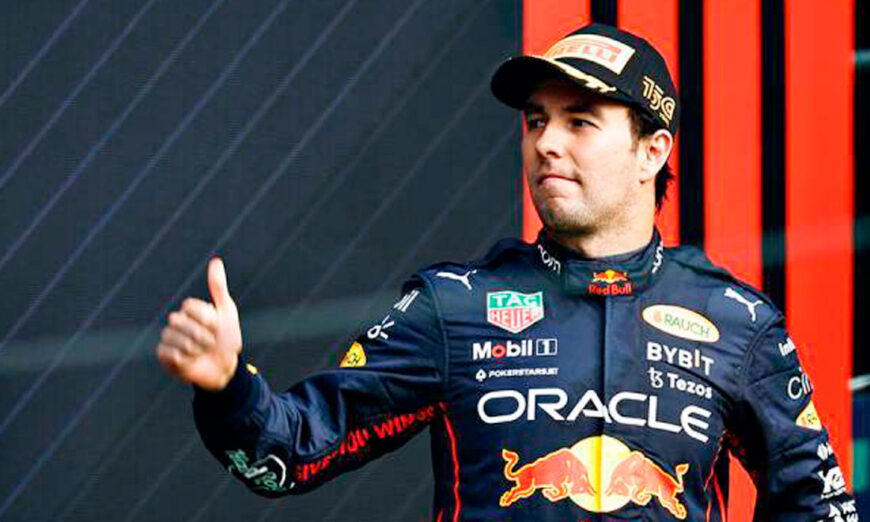 Sergio “Checo” Pérez termina tercero y Max Verstappen consigue su 14ª victoria