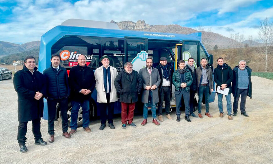 La Generalitat y TEISA presentan el primer autobús 100% eléctrico en un transporte a la demanda