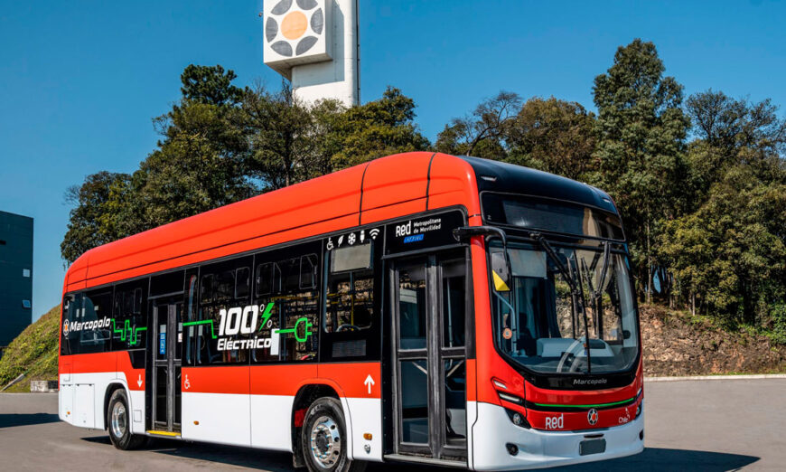 Marcopolo inicia las pruebas del Autobús Eléctrico ATTIVI en Chile