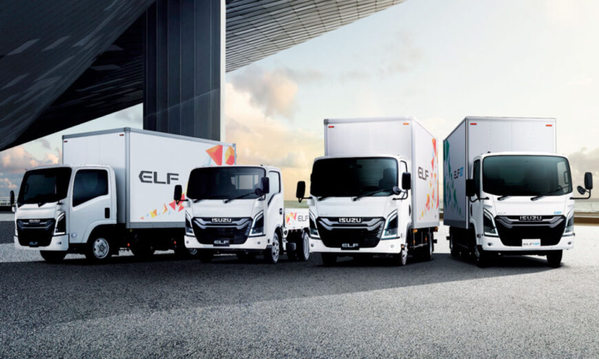 Isuzu Motors Limited presentó en Japón su nueva línea de camiones ELF y FORWARD
