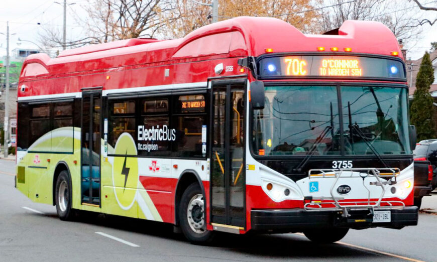 Toronto invierte para adquirir 340 autobuses eléctricos e infraestructura