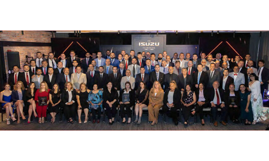Isuzu Motors de México llevó a cabo la ceremonia de premiación para reconocer a su fuerza de ventas
