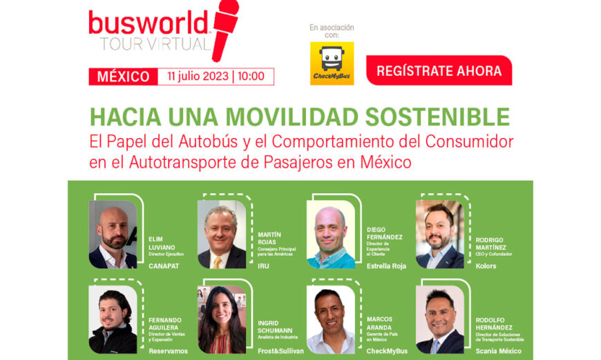 Mañana, ¡no te lo pierdas! Webinar: "México, ¡Hacia una Movilidad Sostenible!"