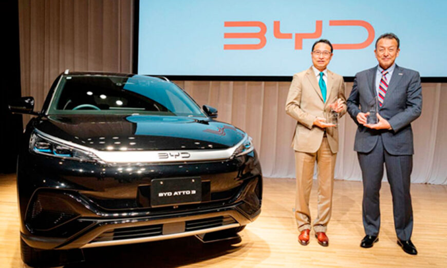 Dos modelos BYD triunfan en los premios "Vehículo eléctrico del año 2023 en Japón"