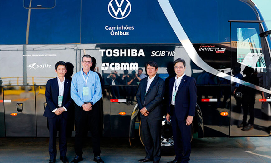 CBMM, Toshiba y Volkswagen Truck & Bus presentan prototipo de autobús eléctrico con batería de carga ultrarrápida