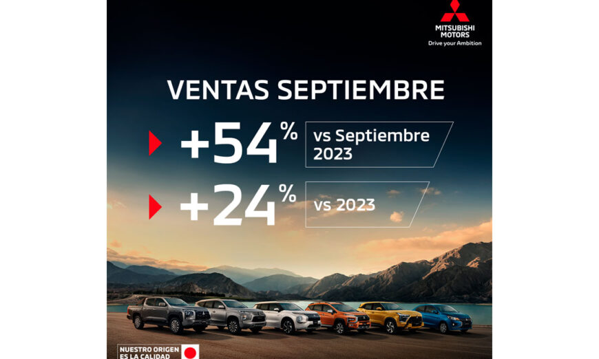 Mitsubishi Motors de México reportó en septiembre un crecimiento del 54%